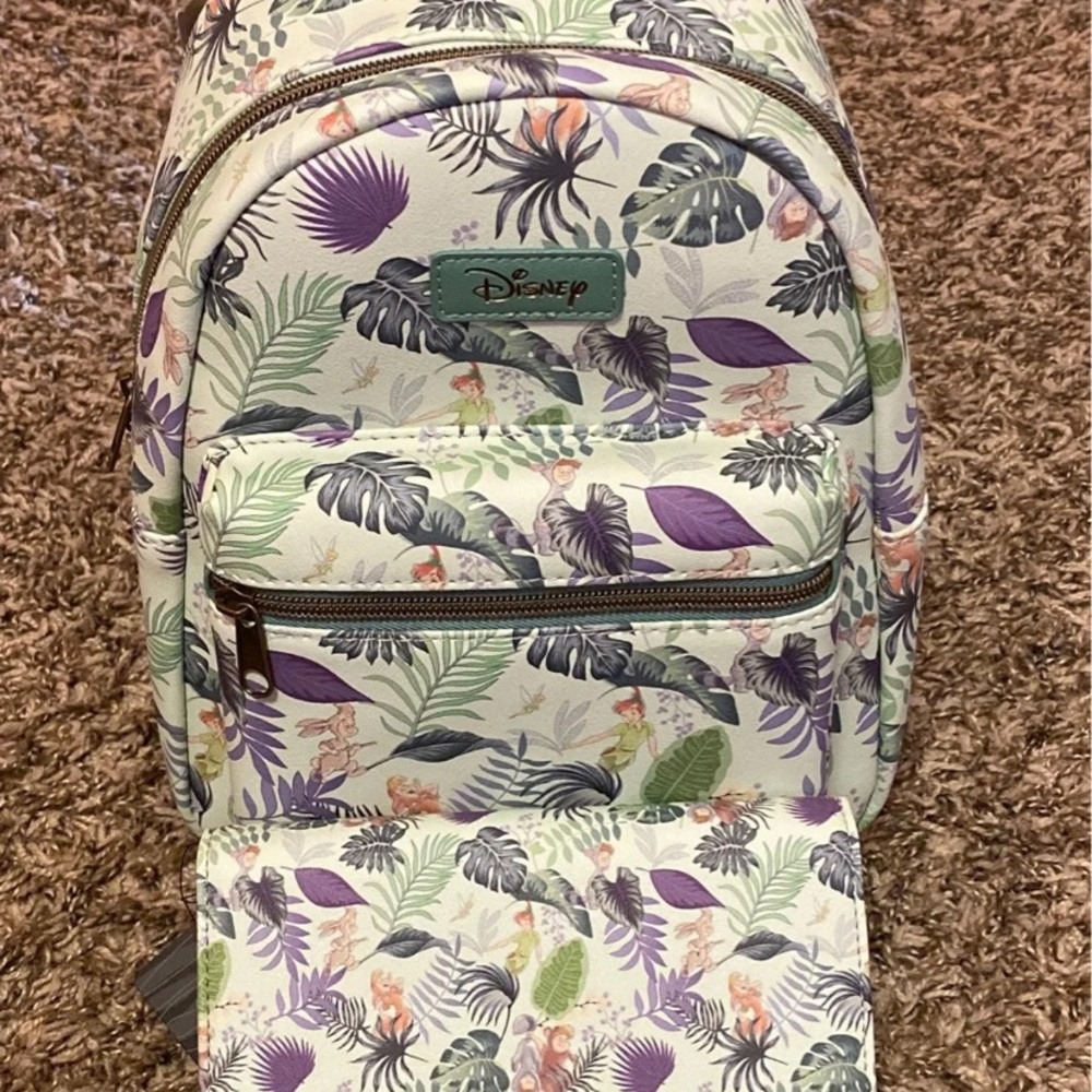 Disney Peter Pan Loungefly Mini Backpack Set